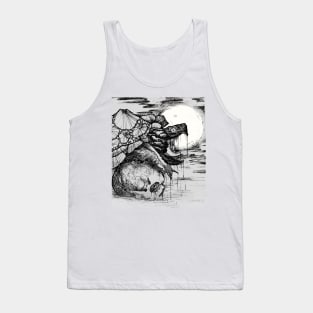 snapping turtle pen and ink Tank Top